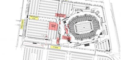 Lincoln financijske parking polje puno karti