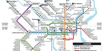 Metro Philadelphiji karti