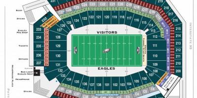 Philadelphia eaglesa stadiona karti