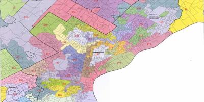 Savjet Philadelphia područje na karti