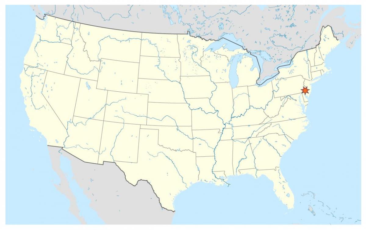 Philadelphia na karti svijeta