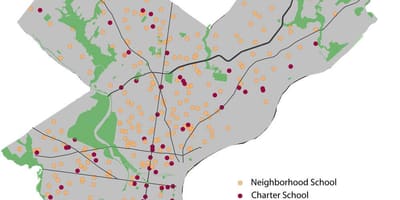 Školski okrug Philadelphiji karti